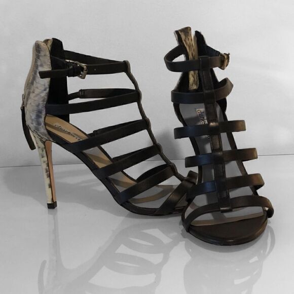 Charles David Black Leather Sandal - Picture 4 of 15